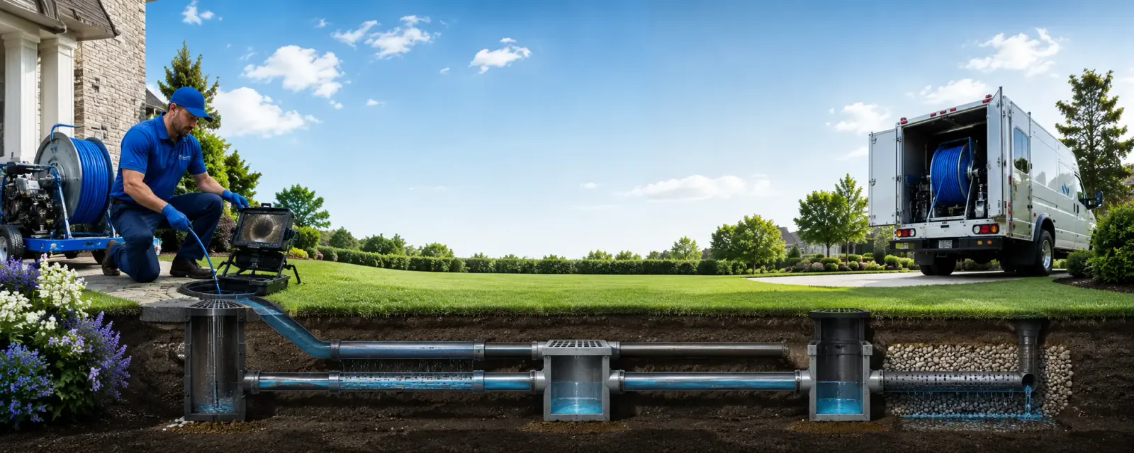 Outdoor drain cleaning information for Westbrook, CT